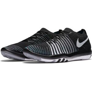 Nike Free Transformer Flyknit Running Shoe Size 7 Black / Blue